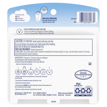 Febreze Unstoppables Plug Odor-Fighting Air Freshener, Breeze (2) .87 fl. oz. Oil Refills