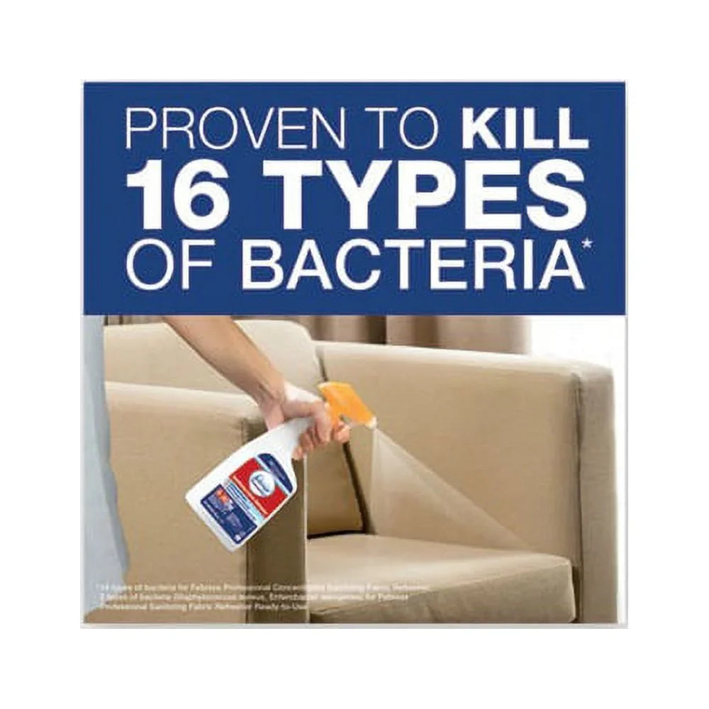 Febreze Professional Sanitizing Fabric Refresher, Light Scent, 32 oz Spray Bottle, 6/Carton