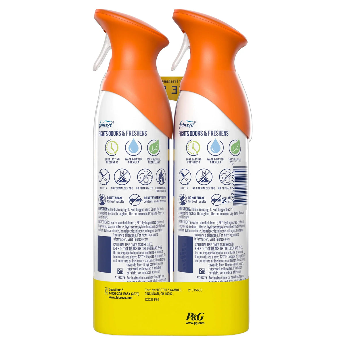 Febreze Air Mist Air Freshener Spray Tranquil Cyprus Coves, 8.1oz 2 Count