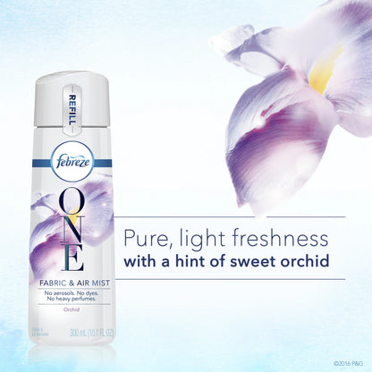 Febreze ONE Fabric and Air Freshener Mist Refill, Orchid Scent (1 count, 10.1 oz)