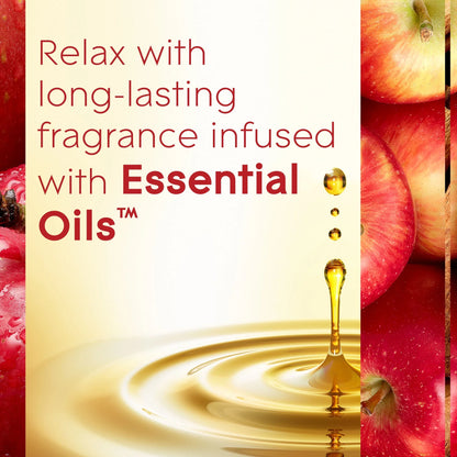 Glade PlugIns Scented Oil 5 Refills, Air Freshener, Apple Cinnamon, Essential Oil Infused Wall Plug In, 3.35 FL oz, Pack of 5