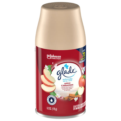 Glade Automatic Spray Refill, Air Freshener, Apple Cinnamon, 6.2 oz
