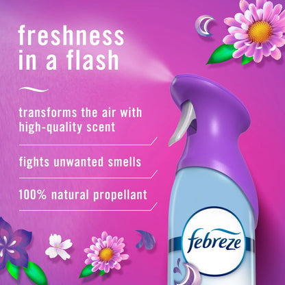 Febreze Air Freshener Spray, Odor-Fighting Room Spray, Gain Moonlight Breeze, 8.8oz, 2 Count