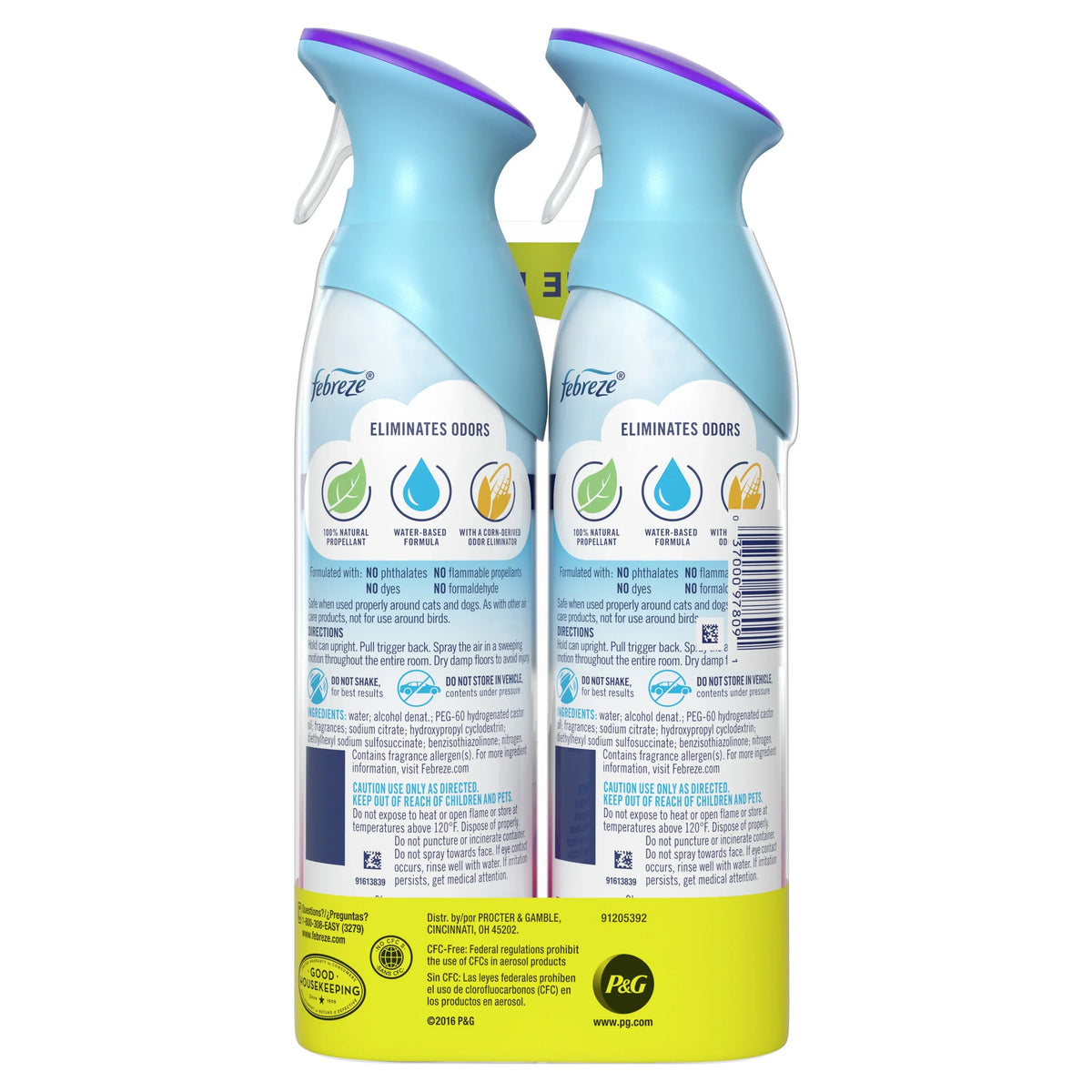 Febreze Air Freshener Spray, Odor-Fighting Room Spray, Gain Moonlight Breeze, 8.8oz, 2 Count