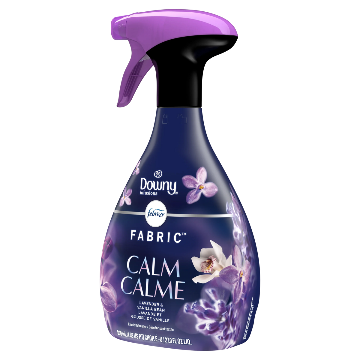 Febreze Fabric Spray Air Freshener, Odor-Fighting Fabric Refresher, Downy Calm, 27 fl oz
