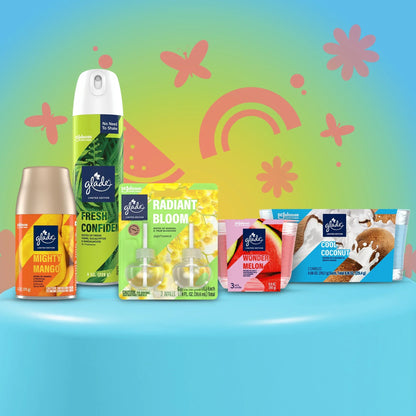 Glade Automatic Spray Air Freshener, Cool Coconut Limited Edition, 12.4 oz Total, 2 Refills