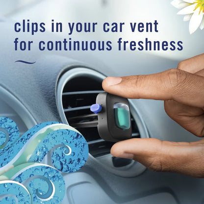 Febreze Car Air Freshener Vent Clip Gain Honey Berry Hula Scent, .06 oz. Car Vent Clip, 2 Count