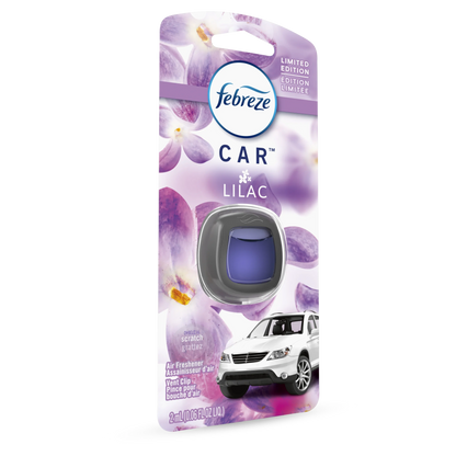 Febreze Car Air Freshener Vent Clip, Lilac, 1 Count