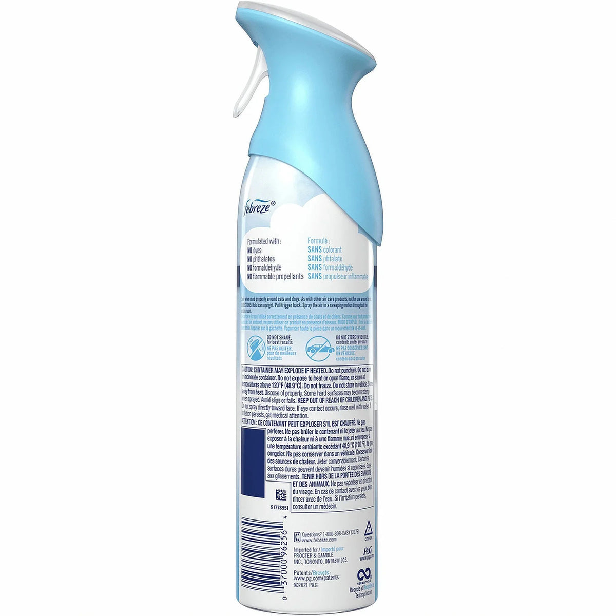 Febreze Fabric Odor-Eliminating Air Freshener - Linen & Sky, 250g (4/Case) for Fresh Fabrics