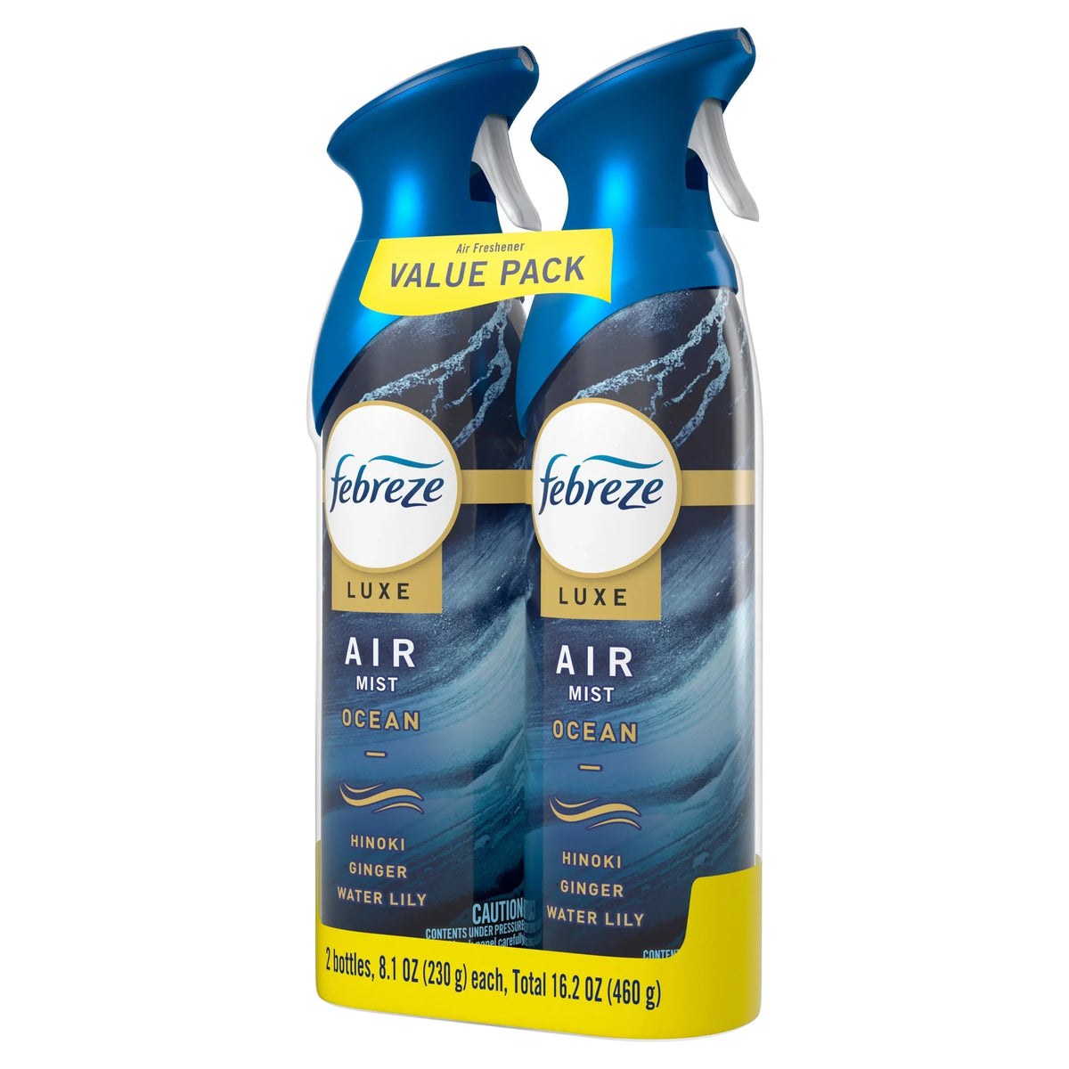 Febreze Air Mist Luxe Air Freshener Spray, Ocean Scent, 8.1oz, 2 Count