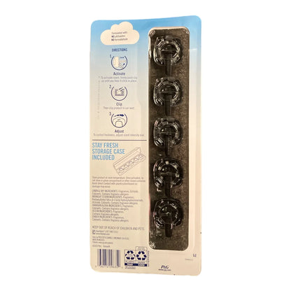 Febreze Mixed Scents Air Freshener, 5 Car Vent Clips, 5 Count (Pack of 1)