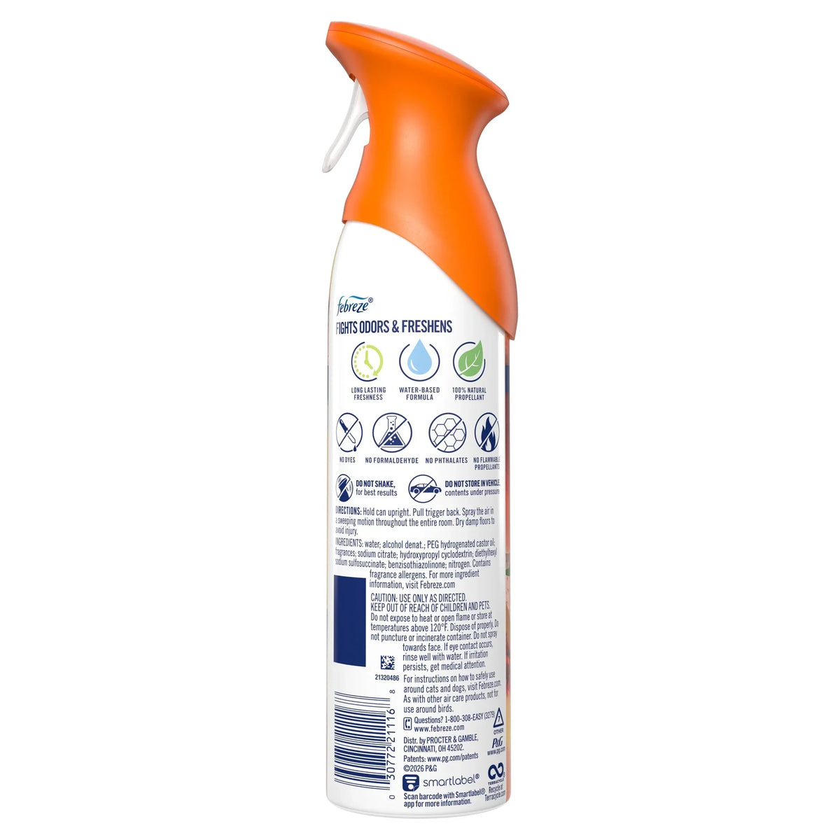 Febreze Air Mist Air Freshener Spray, Juicy Summer Peaches, 8.1oz