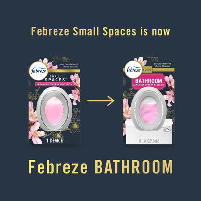 Febreze Bathroom Air Freshener, Odor-Fighting, Japanese Cherry Blossom Scent, 1 Count