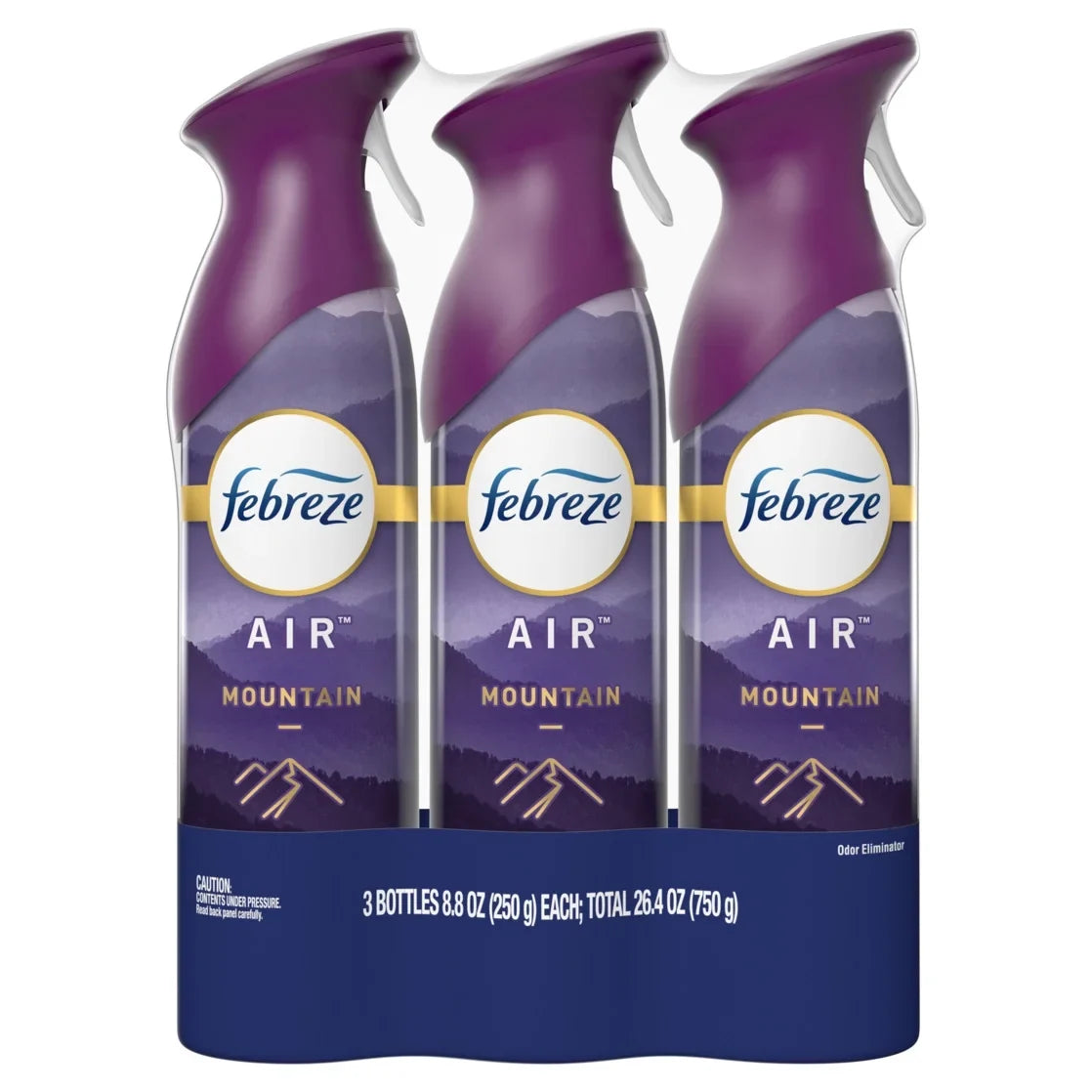 Febreze Air Freshener Spray Mountain Scent, Odor-Fighting, 8.8oz, 3 Count