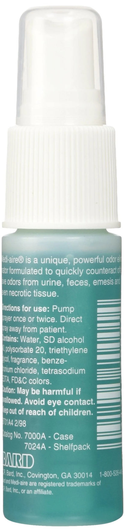 Bard Medi-aire Biological Odor Eliminator - 1 oz Spray Bottle, Green