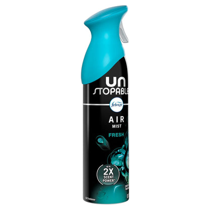 Febreze Air Mist Air Freshener Spray, Unstopables Fresh Scent, 8.1oz