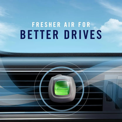 Febreze Car Air Freshener Odor-Fighting Car Vent Clip, Variety, Linen and Sky, Original, Hawaiian Aloha Scent Automatic Air Freshener, 3-Count Pack of 3