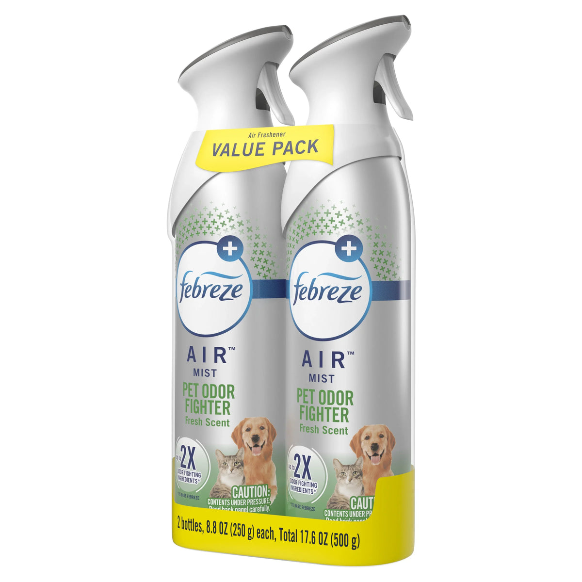 Febreze Air Freshener Spray, Odor-Fighting Room Spray, Pet Heavy Duty, 8.8oz, 2 Count