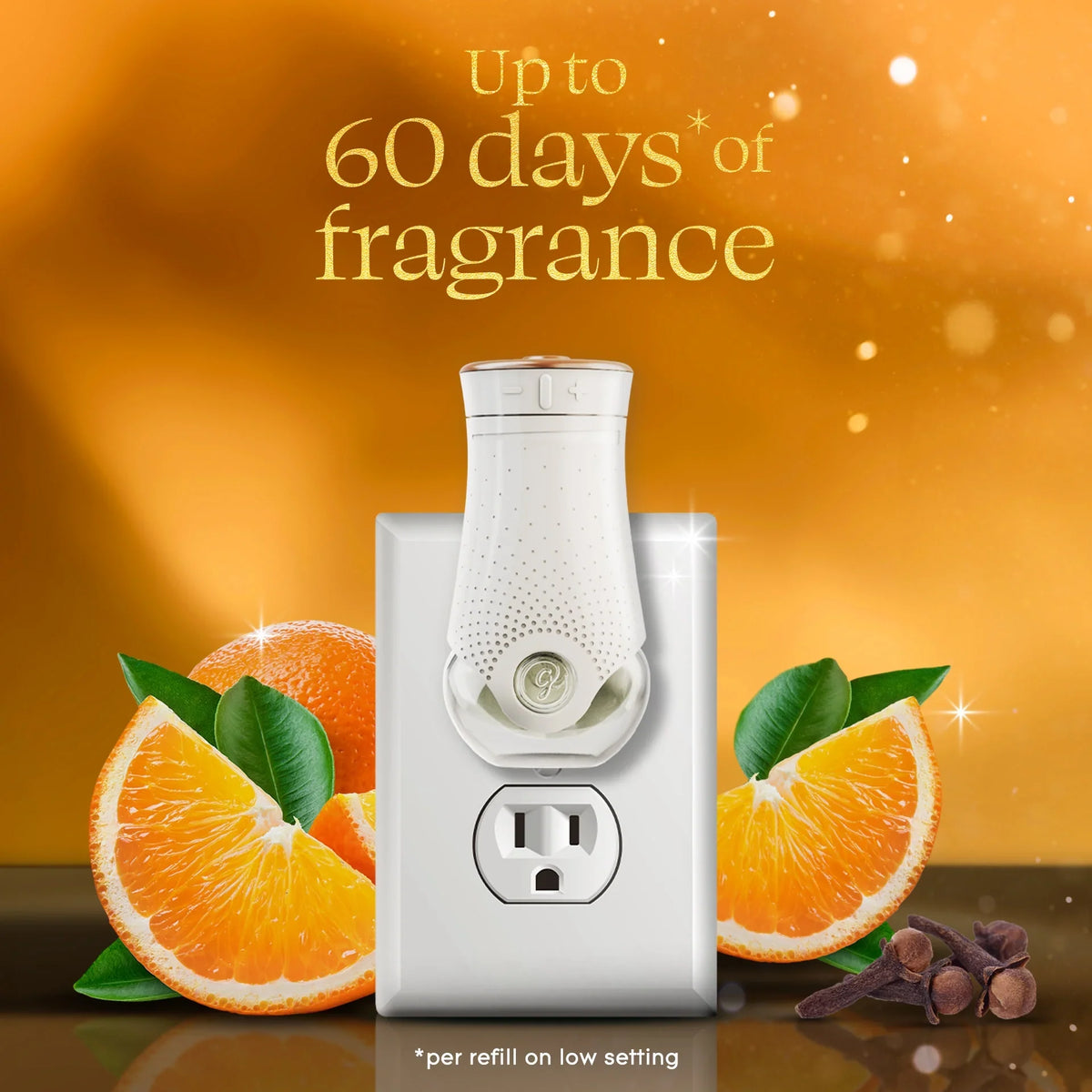 Glade® PlugIns® Refills Air Freshener, Christmas Stocking Stuffer Orange Zest & Clove, 1.34oz., 2 Count