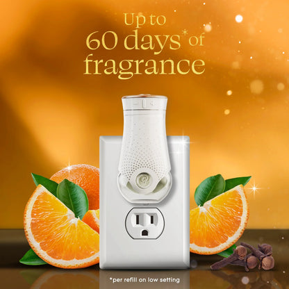 Glade® PlugIns® Refills Air Freshener, Christmas Stocking Stuffer Orange Zest & Clove, 1.34oz., 2 Count