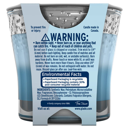 Glade 2in1 Jar Candle 1 ct, Moonlit Walk & Wandering Stream, 3.4 oz. Total, Air Freshener