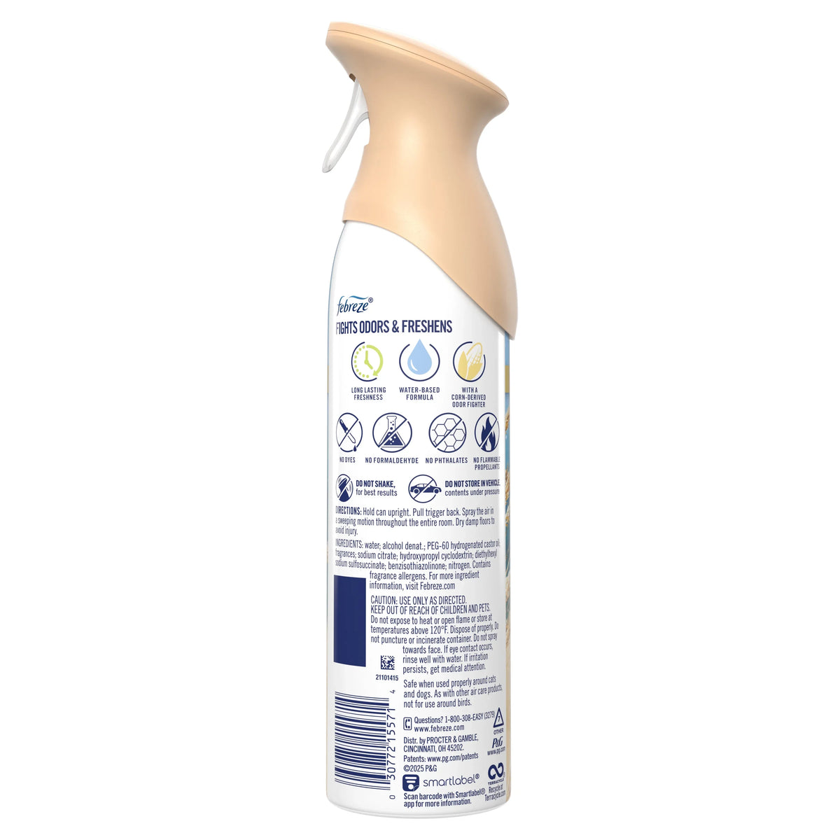 Febreze Air Freshener Spray, Odor-Fighting Room Spray, Warm Ocean Breeze Scent, 8.8oz, 1 Count