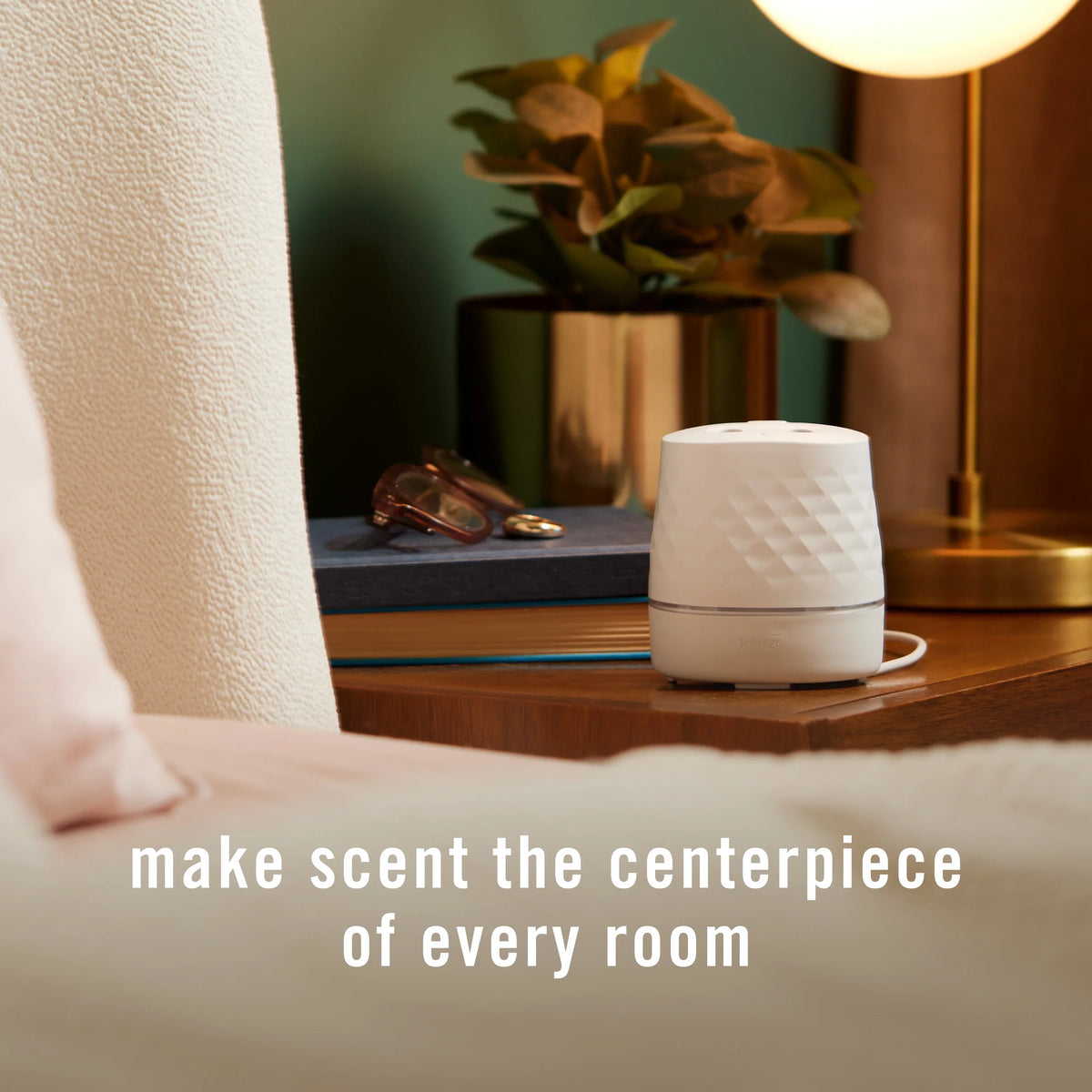 Febreze Plug Scent Booster, Air Freshener, Scented Oil Diffuser, Gain, Starter Kit + 2 Refill
