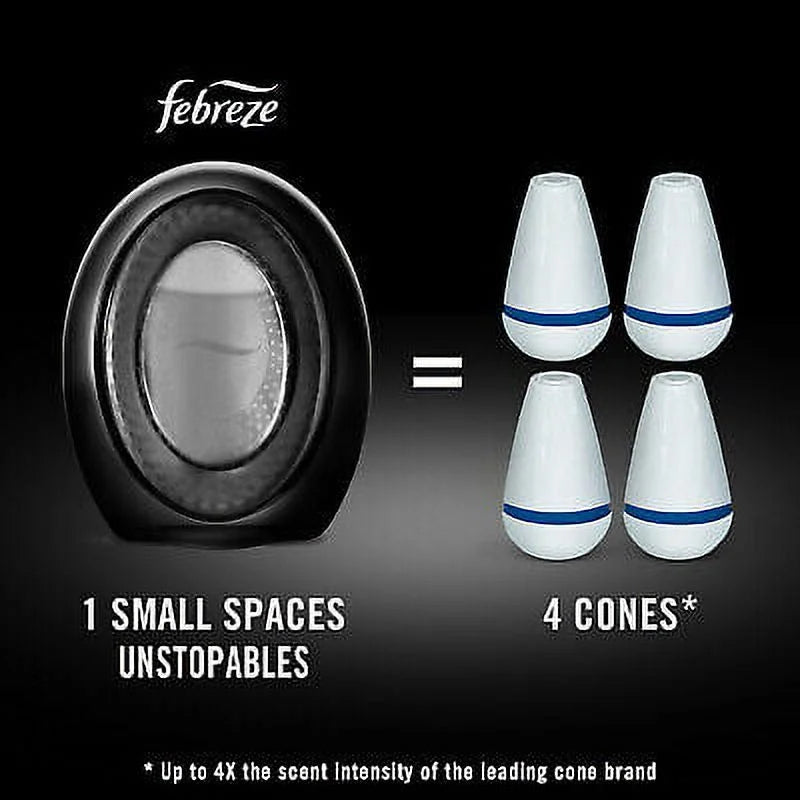 Febreze Small Spaces Unstopables Air Freshener Breeze, .25 fl. oz. Each, Pack of 2