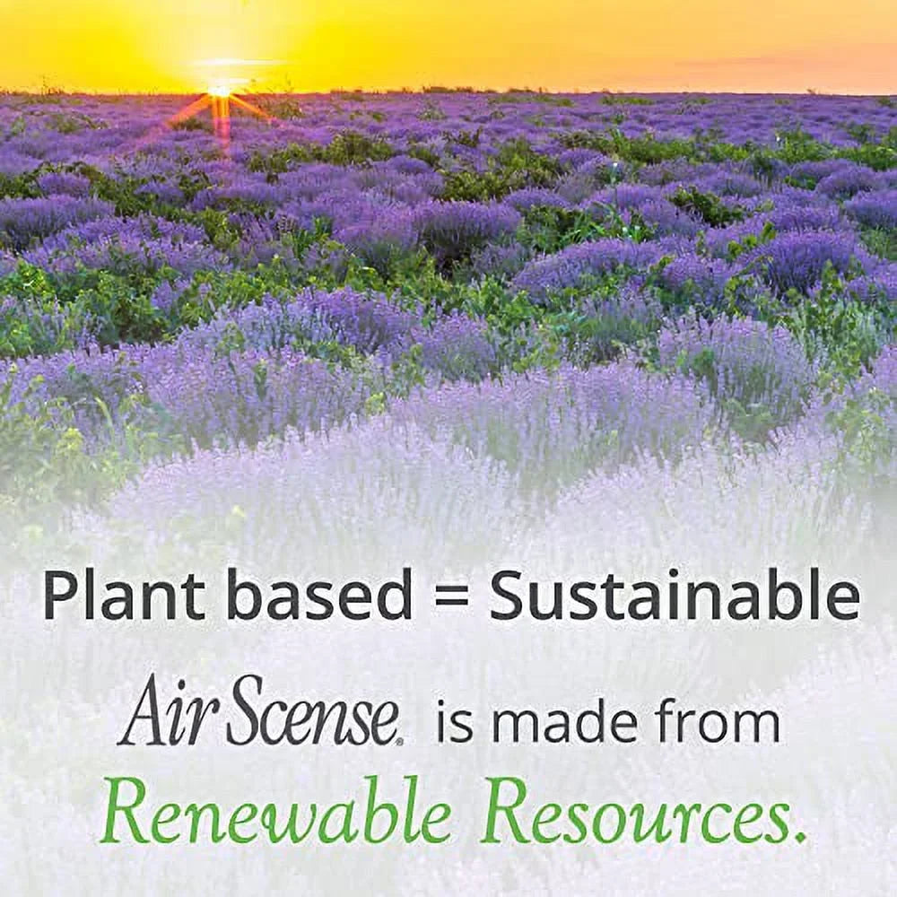 Air Scense Essential Oil Air Freshener, 7 oz + Spray & Go, 2 oz (Lavender Vanilla Bundle)