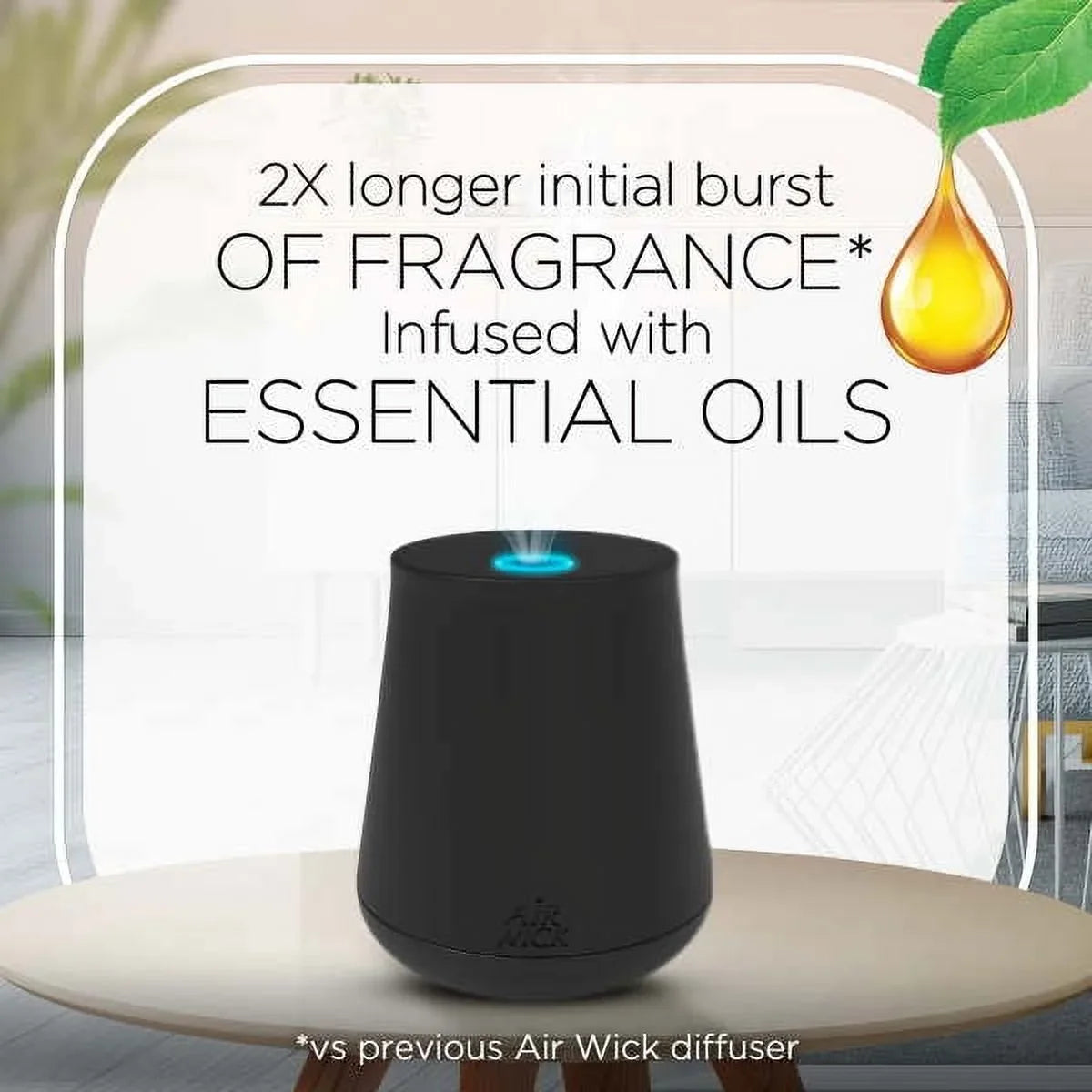 Air Wick Essential Mist Scented Oil Air Freshener Diffuser Refills, Black Lotus and Violet, 3 Count