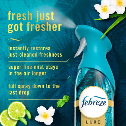Febreze Air Mist Luxe Air Freshener Spray, Rainforest Scent, 8.1oz