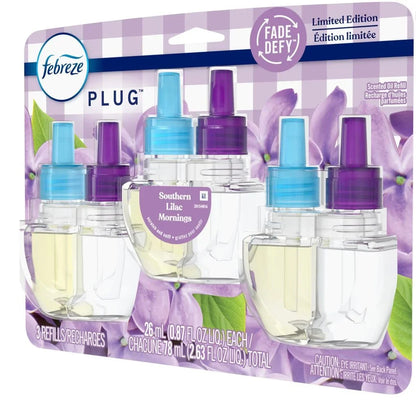 Febreze Plug In Air Freshener Odor-Fighting Scented Oil Refill - Southern Lilac Mornings