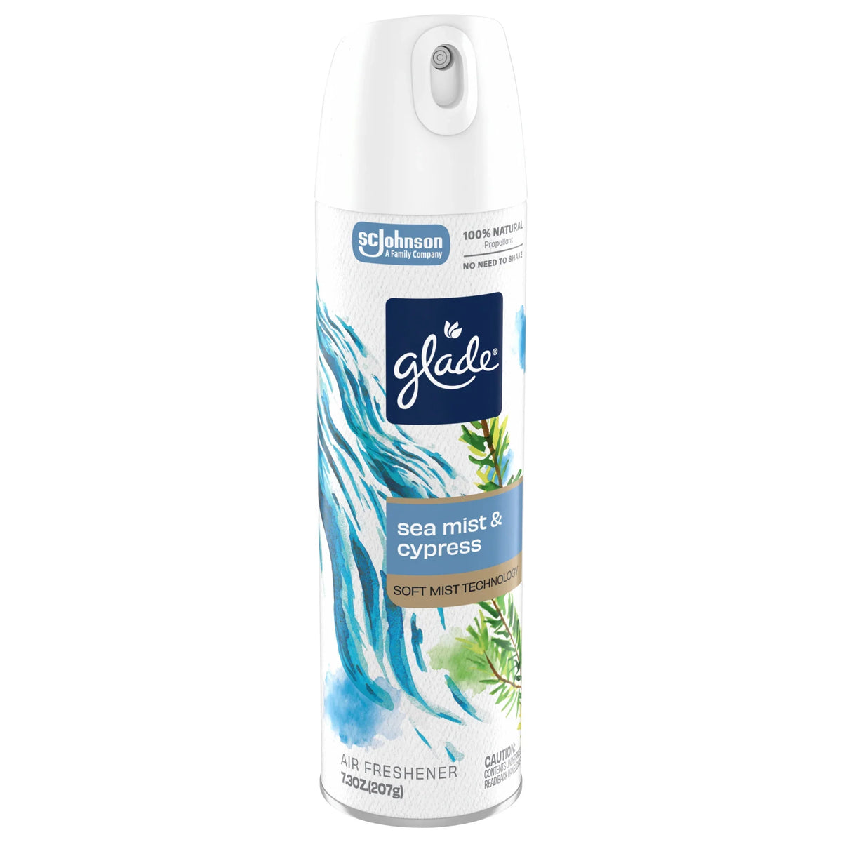 Glade® Soft Mist Air Freshener Room Spray, Sea Mist & Cypress, 7.3oz., 1 Count