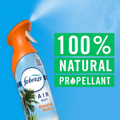 Febreze Air Mist Air Freshener Spray Hawaiian Aloha, 8.1oz, 2 Count