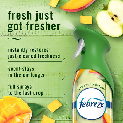 Febreze Air Mist Air Freshener Spray, Mango Splash Scent, 8.1oz