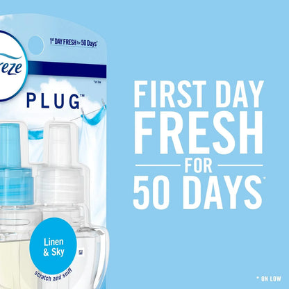 Febreze Odor-Eliminating Fade Defy Plug Air Freshener Refill, .87 fl oz