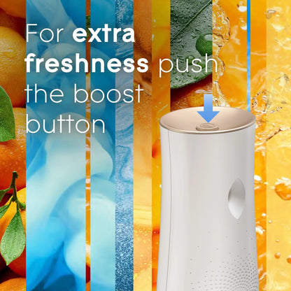 Glade Automatic Spray Refills, Air Freshener, Infused with Essential Oils, Coastal Sunshine Citrus, 6.2 oz, 2 Count