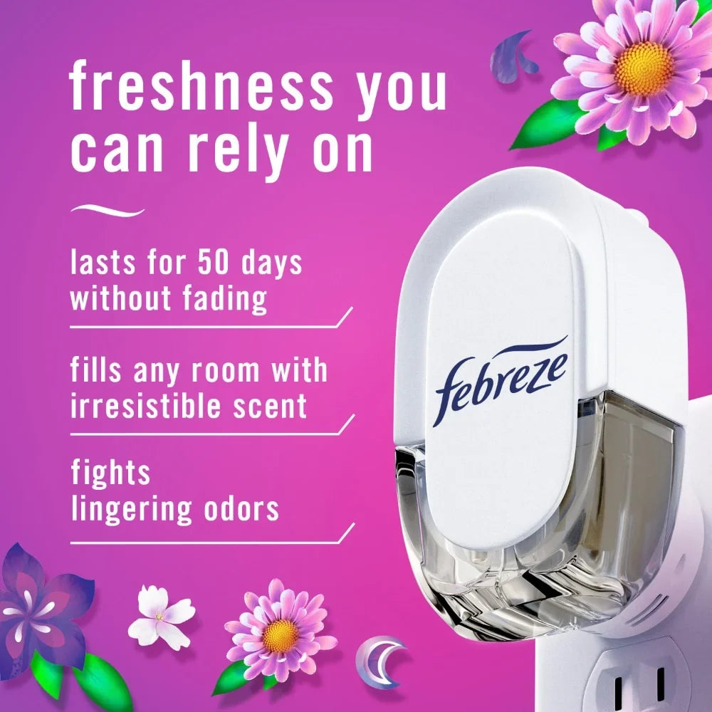 Febreze PLUG Air Freshener Gain Moonlight Breeze, 3 Pack 0.87 fl oz Oil Refill 3 ct - 5 Pack