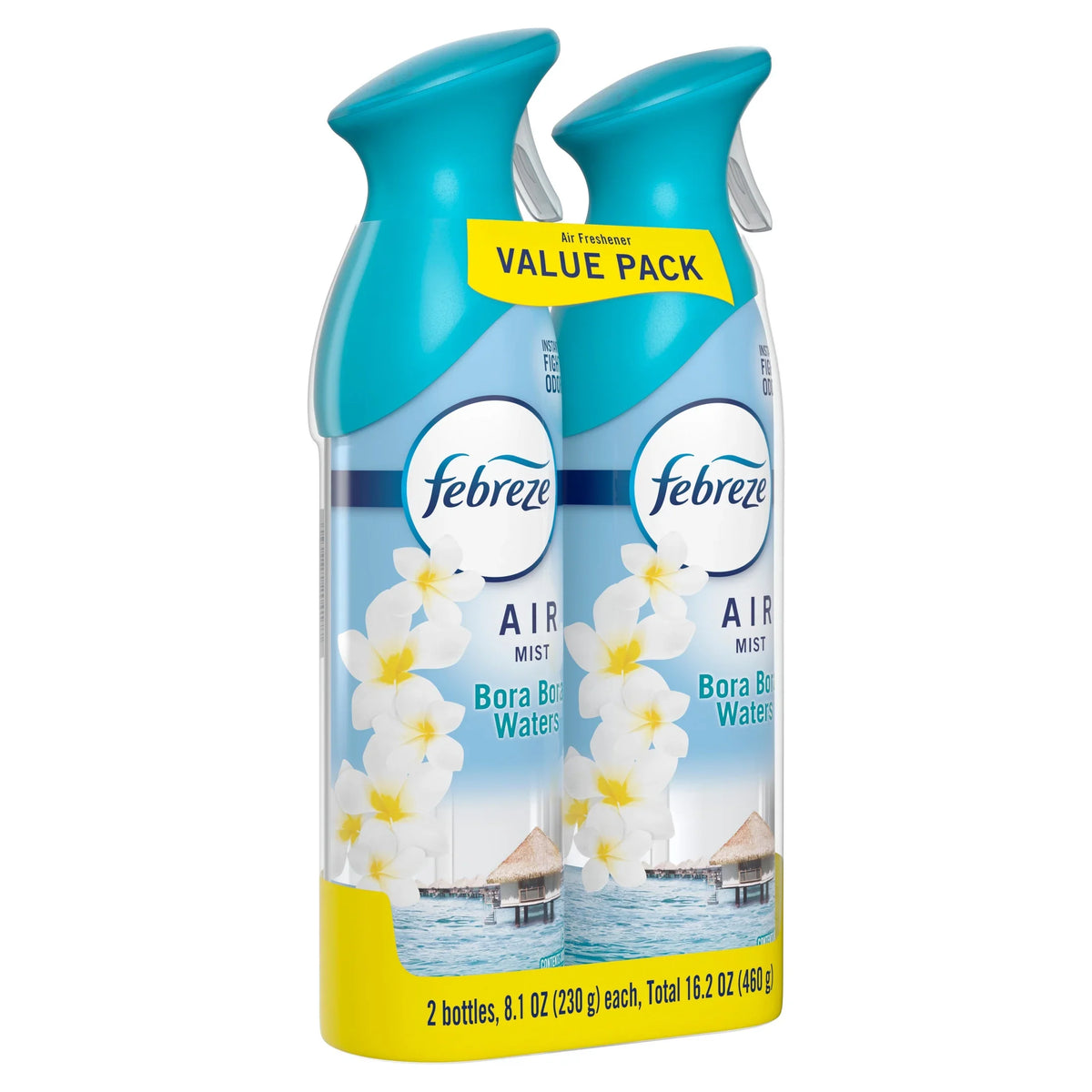 Febreze Air Mist Air Freshener Spray, Bora Bora Waters, 8.1oz, 2ct