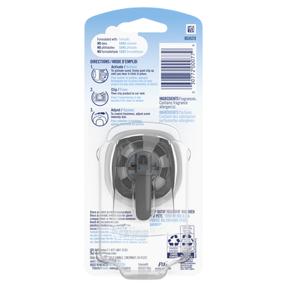 Febreze Car Air Freshener Vent Clip, Lilac, 1 Count