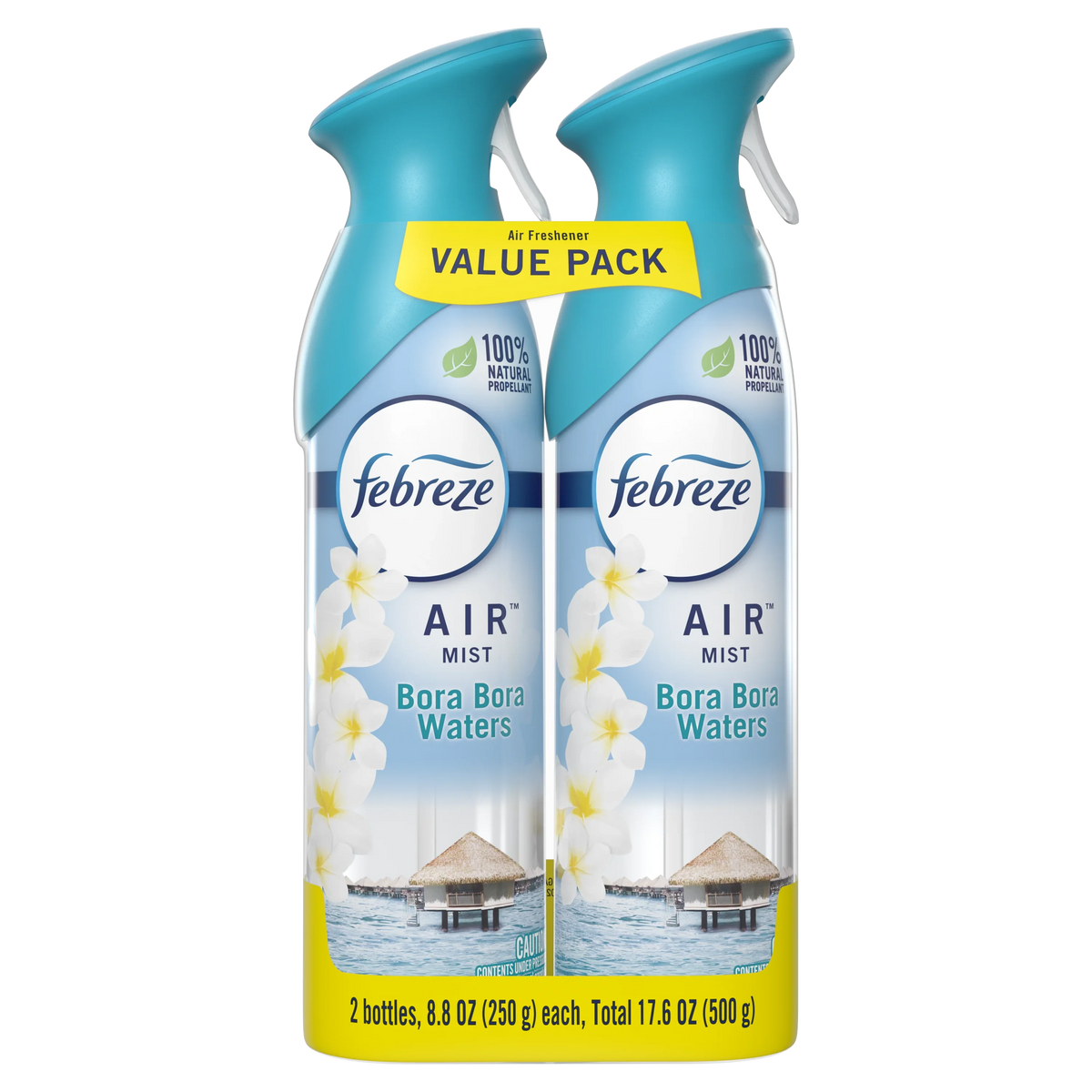 Febreze Air Freshener Spray, Odor-Fighting Room Spray, Bora Bora Waters, 8.8oz, 2 Count