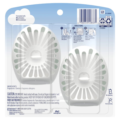 Febreze Bathroom Air Freshener, Small Spaces Odor-Fighting, Apple Mango Sunshine, 2 Count