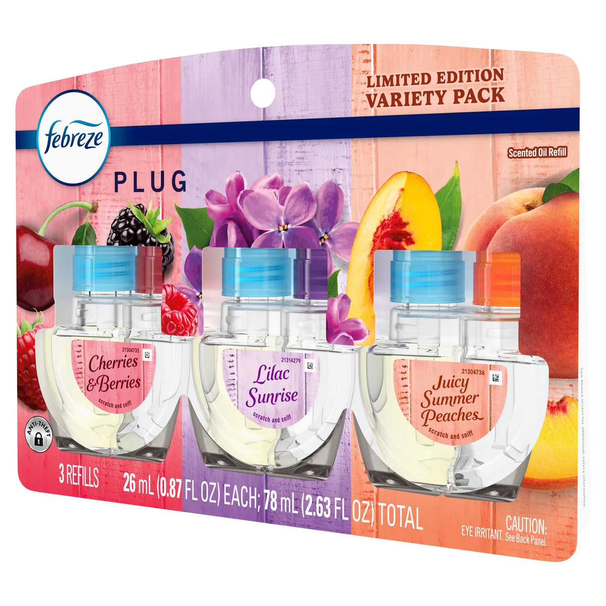 Febreze Plug In Air Freshener Scented Oil Refill, Spring Mix, 3 Count