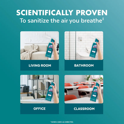 Lysol Air Sanitizer Spray, For Air Sanitization and Odor Elimination, Simple Fresh Scent, 10 Fl. Oz (Pack of 3)