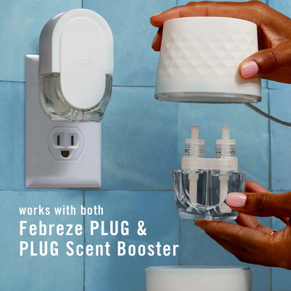 Febreze Plug Scent Booster, Air Freshener, Scented Oil Diffuser, Gain, Starter Kit + 2 Refill