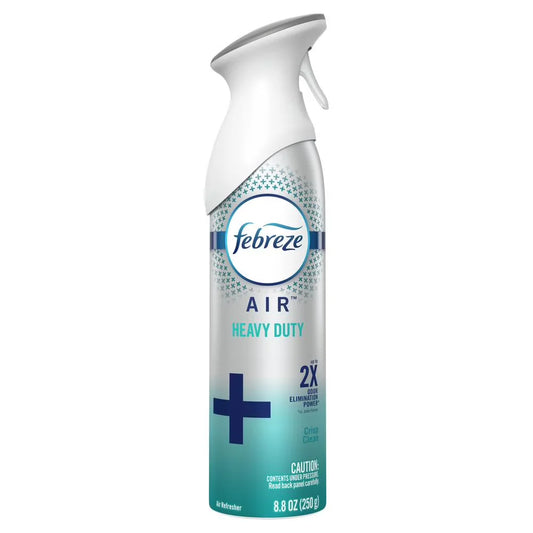 2 Pack Febreze Air Heavy Duty Odor-Fighting Spray - Crisp Clean