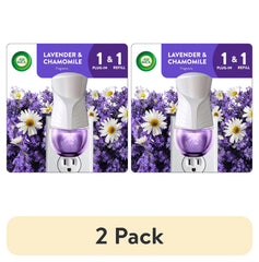 Air Wick Plug-In Scented Oil Air Freshener Warmer Starter Kit, Lavender and Chamomile, 2 Piece