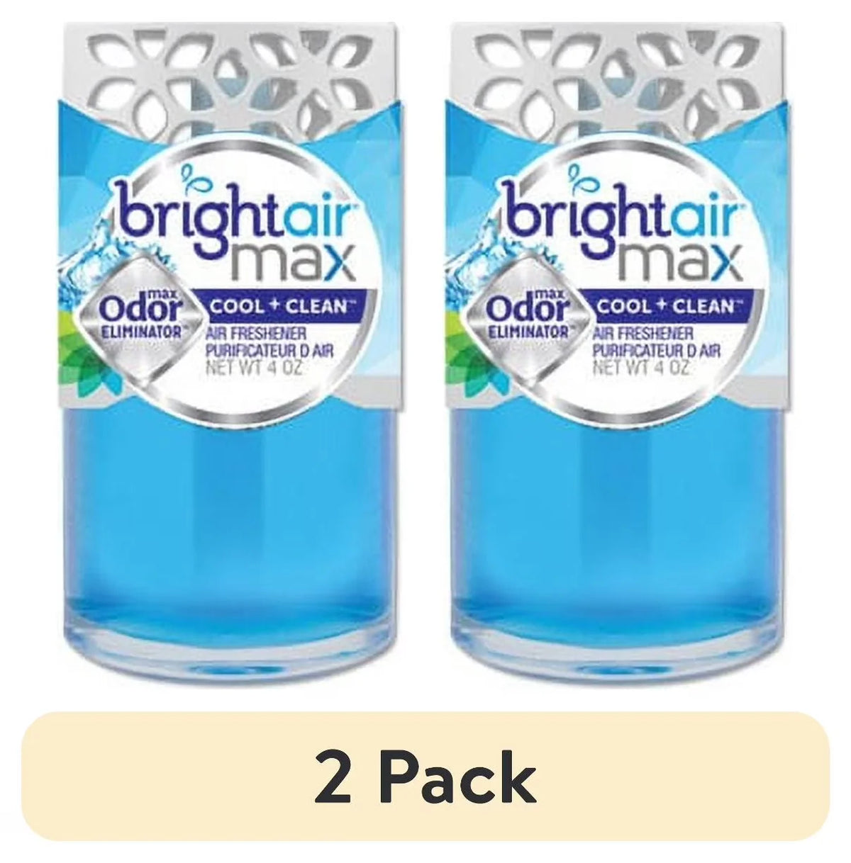 BRIGHT Air Max Scented Oil Air Freshener, Cool and Clean, 4 oz