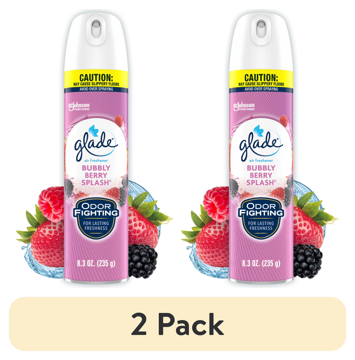 Glade Air Freshener Spray, Stocking Stuffers, Bubbly Berry Splash Scent, Fragrance Infused with Essential Oils, 8.3 oz