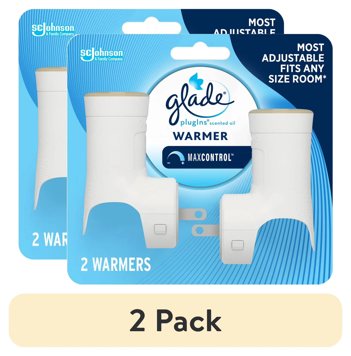 Glade PlugIns Air Freshener Warmer - Essential Oil Infused Refill Holder, 2 Count